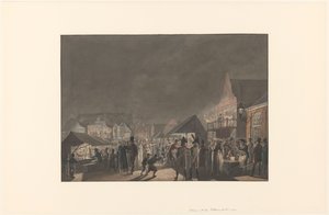 Kirmes auf dem Botermarkt in Amsterdam, 1810 von Jan Anthonie Langendijk Dzn