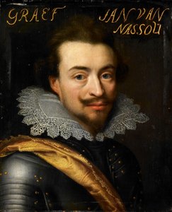 Porträt von Jan dem Jüngeren, Graf von Nassau-Siegen (Graf Johann VIII. von Nassau-Siegen) von Jan Antonisz van Ravesteyn (workshop of)