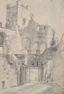 Römische Ruinen: Turm und Tor von Jan Asselijn