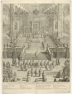 Krönung von Kaiser Karl VI. als Graf von Flandern in Gent, 1717