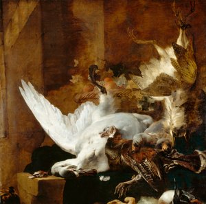 Stillleben mit einem toten Schwan, ca. 1651