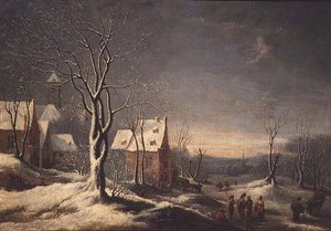 Niederländische Winterlandschaft von Jan Beerstraten