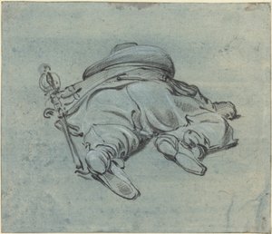 Ein Kavalier, der auf dem Boden liegt