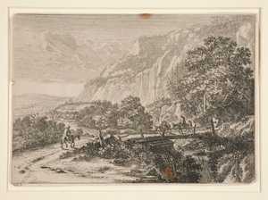 Holzbrücke. Sulmona in der Nähe von Tivoli. von Jan Both