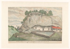 Adams Berg (Mulkirigala), Eingang zu den in den Felsen gehauenen Bildräumen