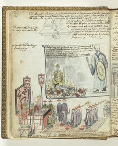 Chinesische Opferzeremonie in Batavia