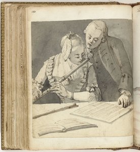 Mann und Frau mit Querflöte von Jan Brandes