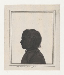 Scherenschnittporträt von Jan Brandes junior von Jan Brandes