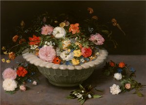 Blumenvase, 1615 von Jan Brueghel the Elder