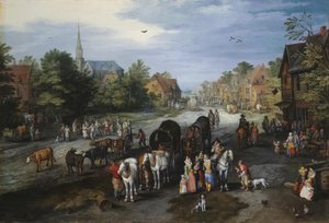 Ansicht des Dorfes Schelle (Dorfstraße)