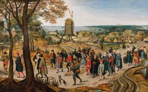 Der Hochzeitszug, 1627 von Jan Brueghel the Younger