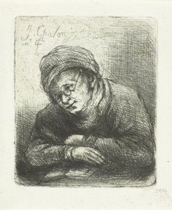 Lesender Mann mit Brille von Jan Chalon