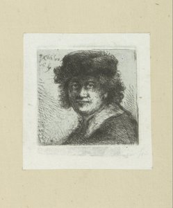 Mann mit Hut und flachem Kragen von Jan Chalon
