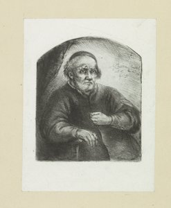 Alter Mann in einem Lehnstuhl von Jan Chalon