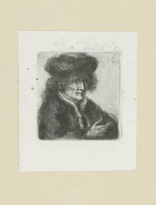 Erwachsener Mann mit Pelzmütze von Jan Chalon