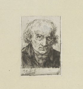 Erwachsener Mann, nach rechts von Jan Chalon