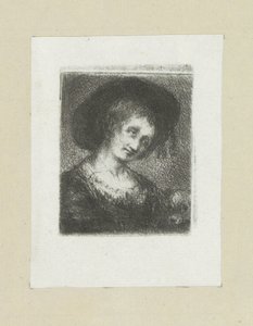 Frau mit Hund von Jan Chalon