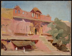 Jaipur - Gebäude. Aus der Reise nach Indien von Jan Ciągliński