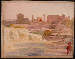 Samarkanda - Gesamtansicht. Aus der Reise nach Turkestan