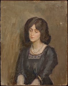 Studienporträt einer Frau von Jan Ciągliński
