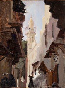 Straße in Kairo. Aus der Reise nach Ägypten