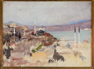 Ansicht des Bosporus. Von einer Reise nach Konstantinopel von Jan Ciągliński