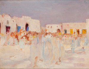 Kairouan (Auf einem Basar) von Jan Ciągliński