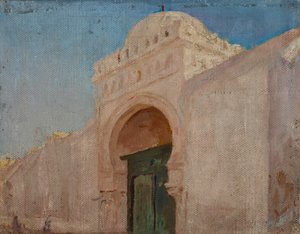 Kairouan (Eingang zur Moschee des Barbiers) von Jan Ciągliński