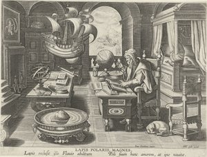 Erfindung des Kompasses von Jan Collaert (II) (attributed to)