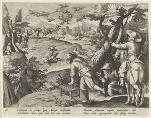 Jagd auf Krähen und Stare von Jan Collaert (II)