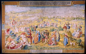 Die Eroberung von Tunis: Die Plünderung von Tunis. von Jan Cornelisz Vermeyen