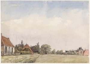 Ansicht von Schiermonnikoog von Jan Daniël Cornelis Carel Willem baron de Constant Rebecque
