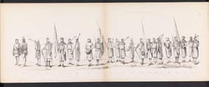 Maskerade der Leidener Studenten, 1865 (Tafel 13) von Jan Daniël Cornelis Carel Willem baron de Constant Rebecque