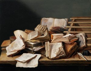 Stillleben mit Büchern
