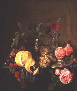 Stillleben mit Früchten und Blumen von Jan Davidsz de Heem