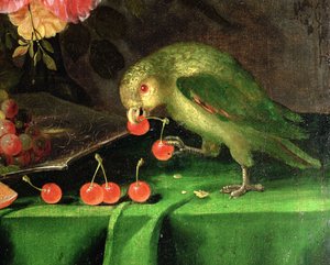 Stillleben mit Früchten und Blumen (Detail)