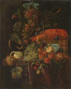 Stillleben mit Früchten und einem Hummer von Jan Davidsz. de Heem