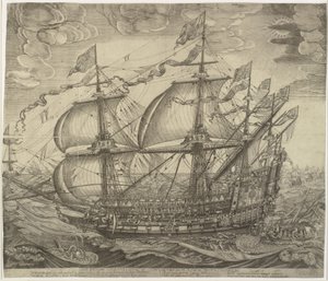 Das Kriegsschiff Trekroner von Jan Diricks van Campen
