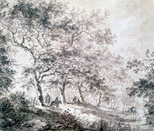 Eine Gruppe von Bäumen am Wasser, 1643