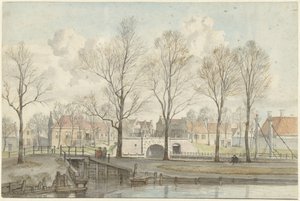 Das Heerenpoort in Leiden (?) von Jan Ekels (I)
