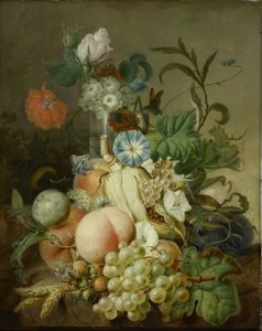 Stillleben mit Blumen und Früchten von Jan Evert Morel (I)