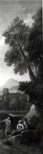 Figuren in einer klassischen Landschaft