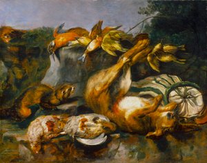 Erlegtes Wild und Wiesel von Jan Fyt