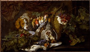 Stillleben, Obst und Wild von Jan Fyt