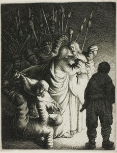 Christus gefangen genommen, aus Die Passion von Jan Georg van Vliet