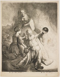 Lot und seine Töchter, 1631 von Jan Georg van Vliet