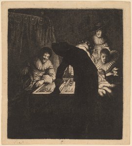 Die Backgammon-Spieler, ca. 1630 von Jan Georg van Vliet