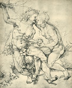 Adam und Eva, 1520-1525, 1943 von Jan Gossaert