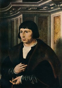 Mann mit einem Rosenkranz, ca. 1525 von Jan Gossaert