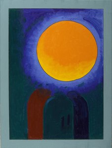 Zwei Moschusratten unter dem Mond, 2008 von Jan Groneberg